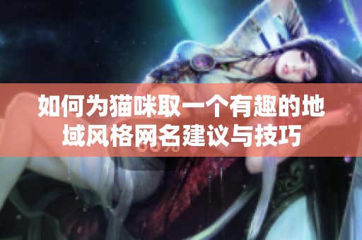 如何为猫咪取一个有趣的地域风格网名建议与技巧