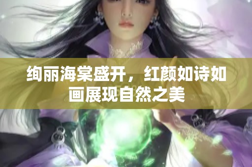 绚丽海棠盛开，红颜如诗如画展现自然之美