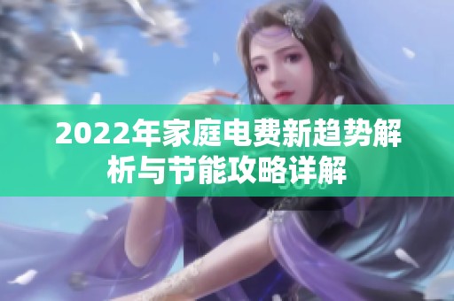 2022年家庭电费新趋势解析与节能攻略详解