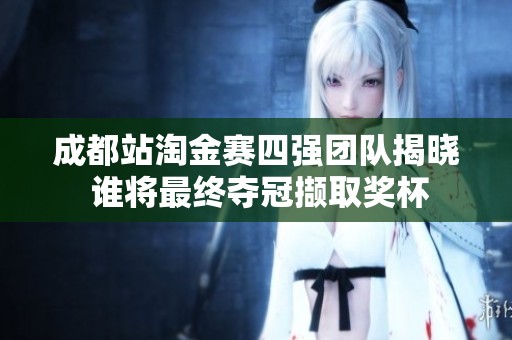 成都站淘金赛四强团队揭晓 谁将最终夺冠撷取奖杯