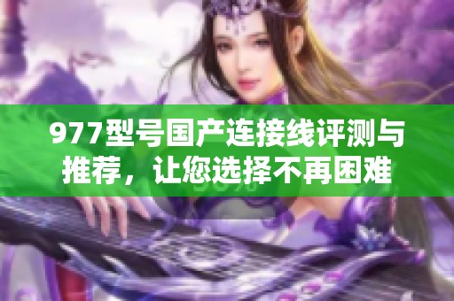 977型号国产连接线评测与推荐，让您选择不再困难
