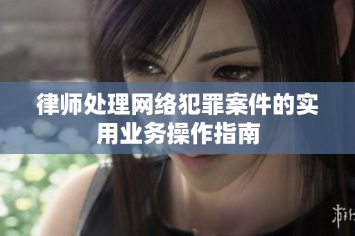 律师处理网络犯罪案件的实用业务操作指南
