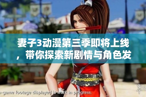 妻子3动漫第三季即将上线，带你探索新剧情与角色发展