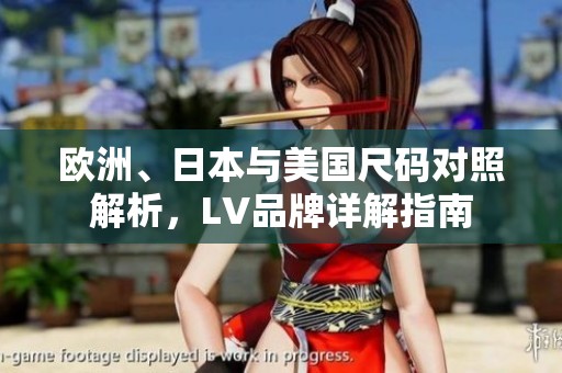 欧洲、日本与美国尺码对照解析，LV品牌详解指南