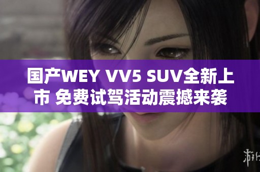 国产WEY VV5 SUV全新上市 免费试驾活动震撼来袭