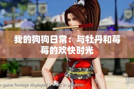 我的狗狗日常：与牡丹和莓莓的欢快时光