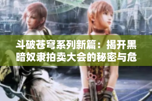 斗破苍穹系列新篇：揭开黑暗奴隶拍卖大会的秘密与危机