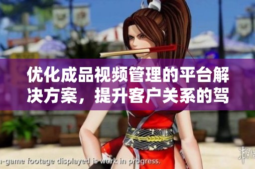优化成品视频管理的平台解决方案，提升客户关系的驾驭能力