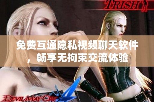 免费互通隐私视频聊天软件，畅享无拘束交流体验