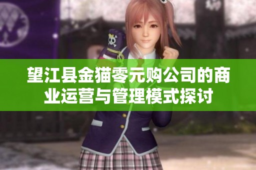望江县金猫零元购公司的商业运营与管理模式探讨