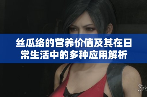 丝瓜络的营养价值及其在日常生活中的多种应用解析