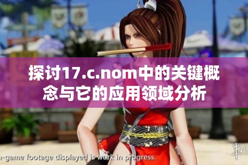 探讨17.c.nom中的关键概念与它的应用领域分析