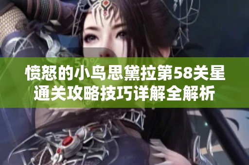 愤怒的小鸟思黛拉第58关星通关攻略技巧详解全解析